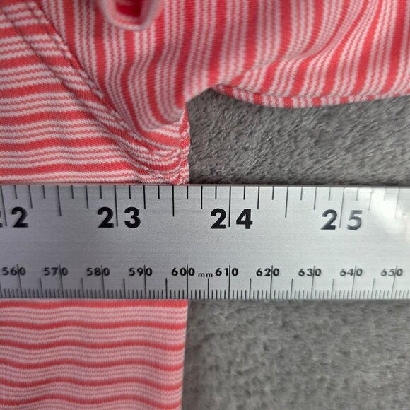 Mens Oxford Golf Pink Striped Polo Shirt Short Sleeve Polyester Falcon Dunes XXL - Picture 6 of 8